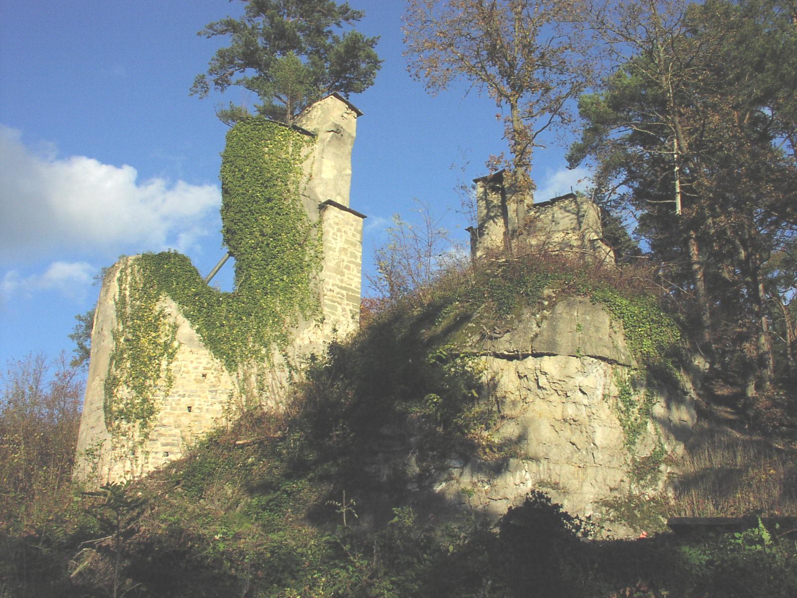 Burgruine Wehrstein mit Blick ins Neckartal